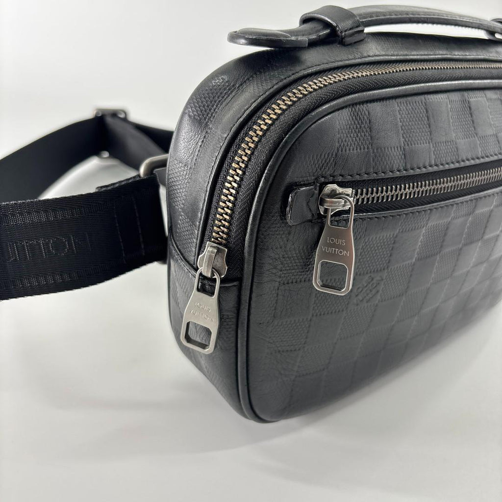Louis Vuitton Damier Infini Ambler Black Belt Bag — view 7