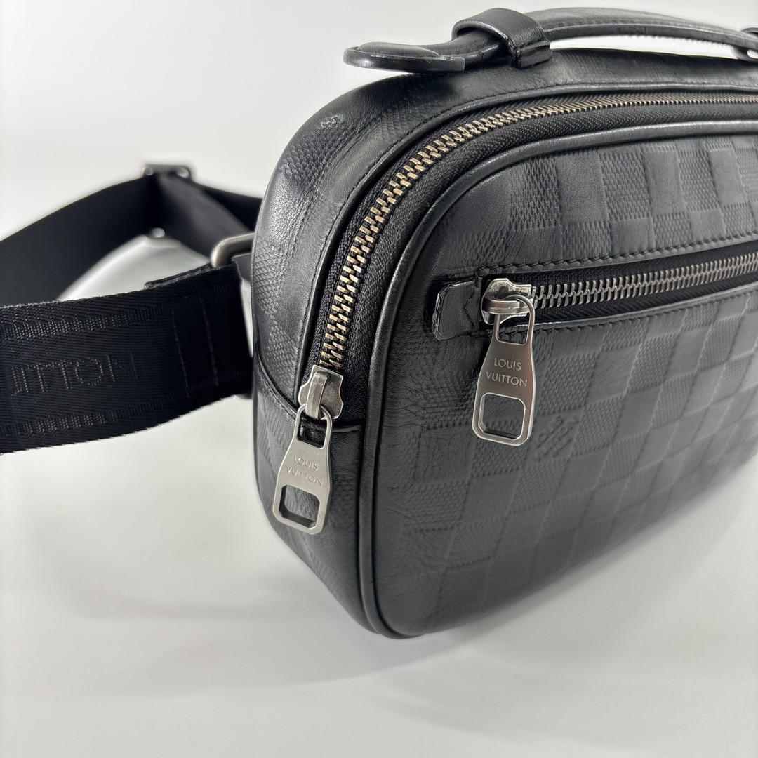 Louis Vuitton Damier Infini Ambler Black Belt Bag — view 7