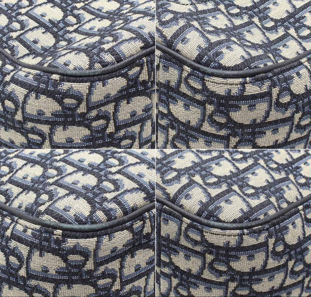 Dior Oblique Saddle Tote : Navy