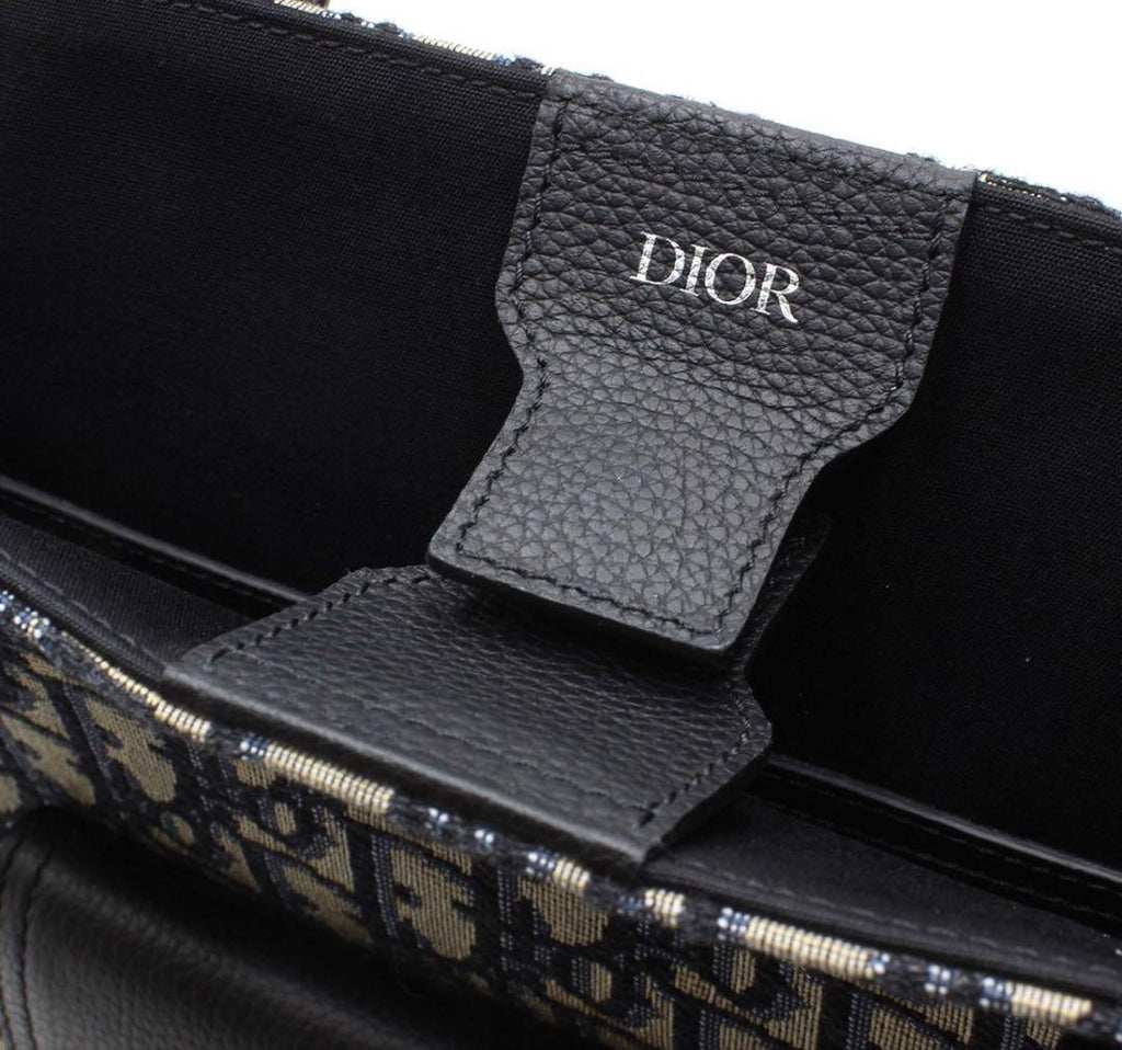 Dior Oblique Saddle Tote : Navy