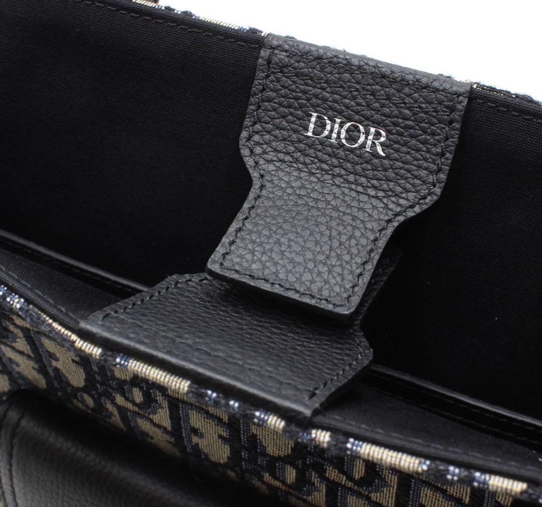 Dior Oblique Saddle Tote : Navy