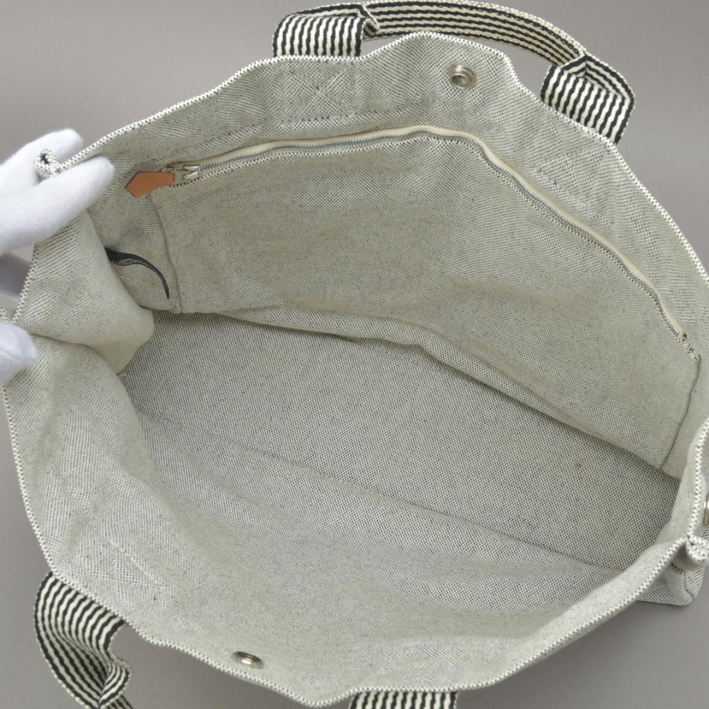 Hermes New Fourre Tout MM Tote Canvas Gray Black — view 6