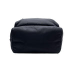 Prada Nylon Leather Triangle Plate Logo Backpack Black — view 4
