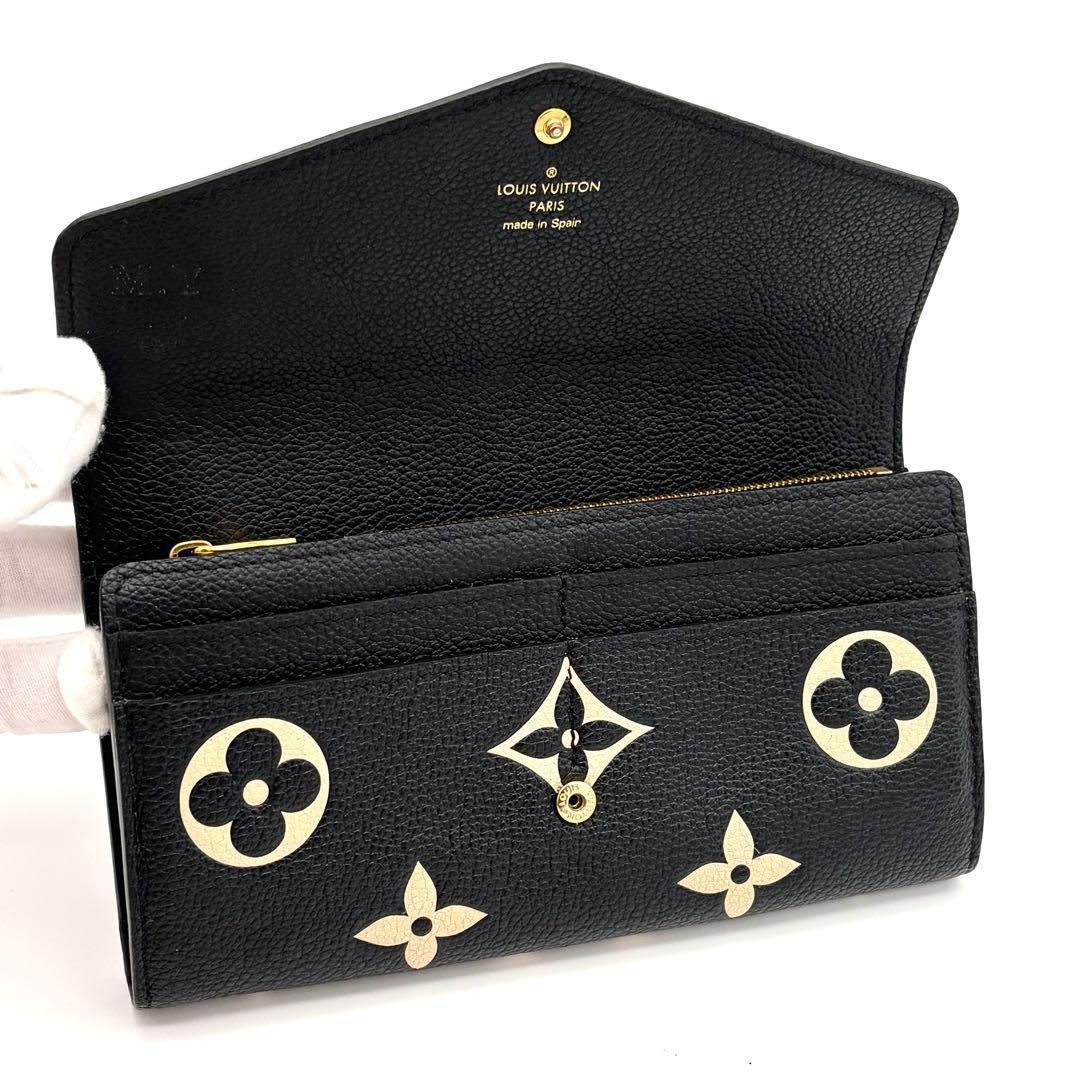 Louis Vuitton Wallet Portefeuille Sarah Bicolor Black — view 3