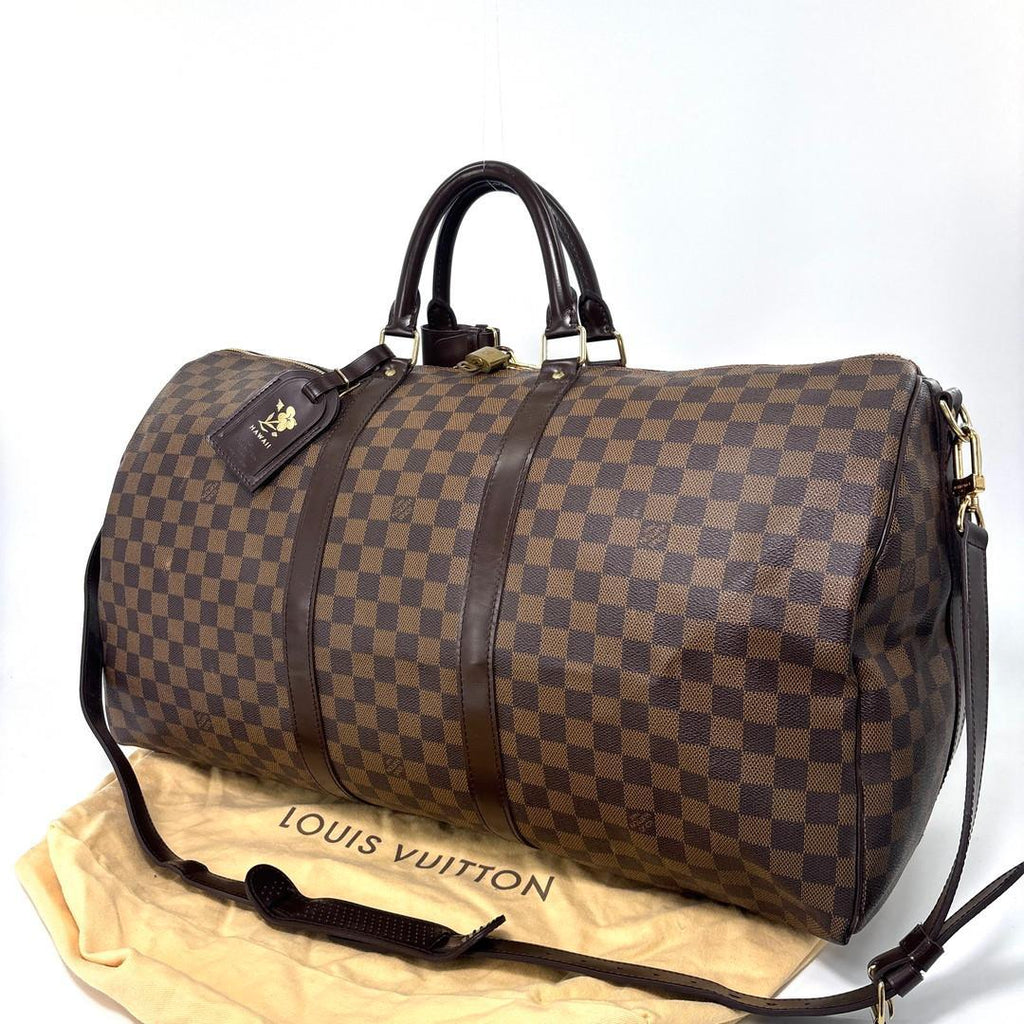 Louis Vuitton Damier Keepall Bandouliere 55 Boston — view 2