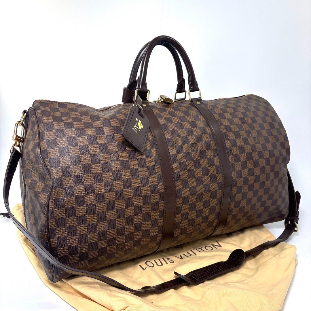 Louis Vuitton Damier Keepall Bandouliere 55 Boston — view 3