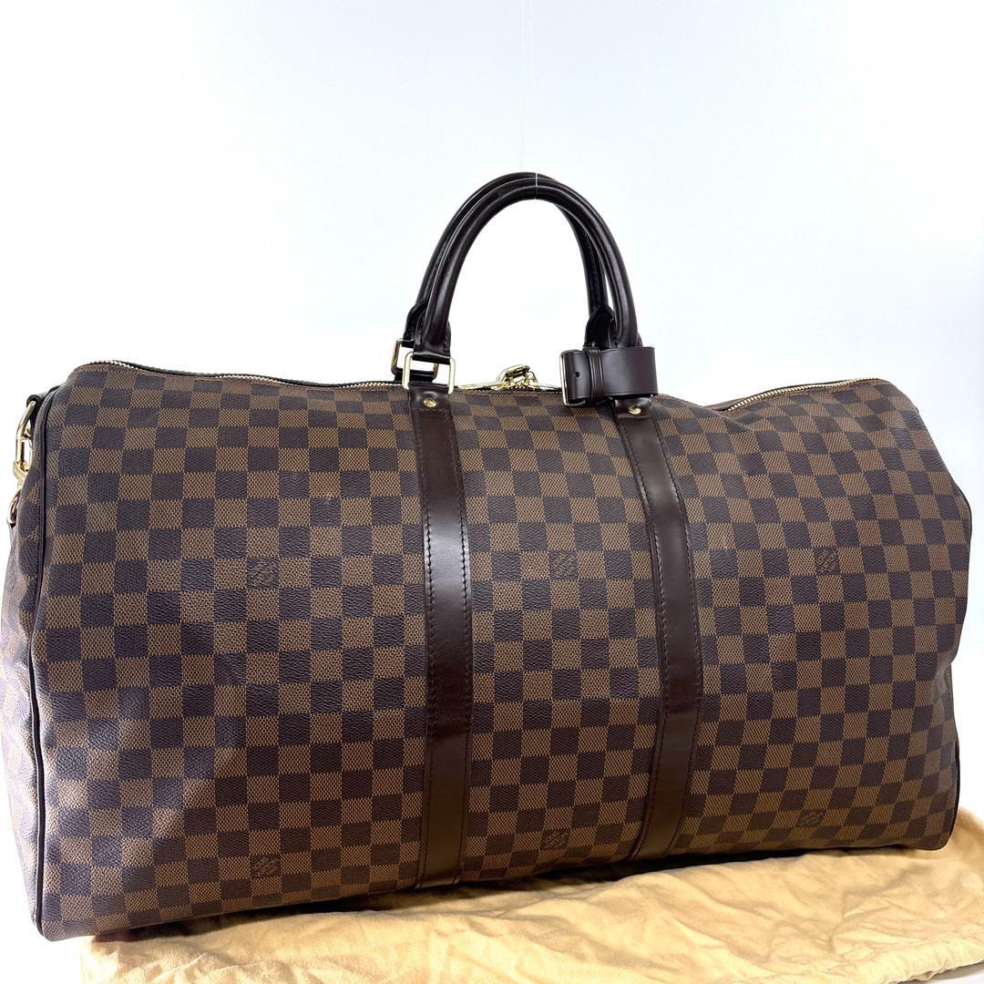 Louis Vuitton Damier Keepall Bandouliere 55 Boston — view 5