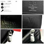 Louis Vuitton Epi Zippy Wallet Vertical Black — view 7