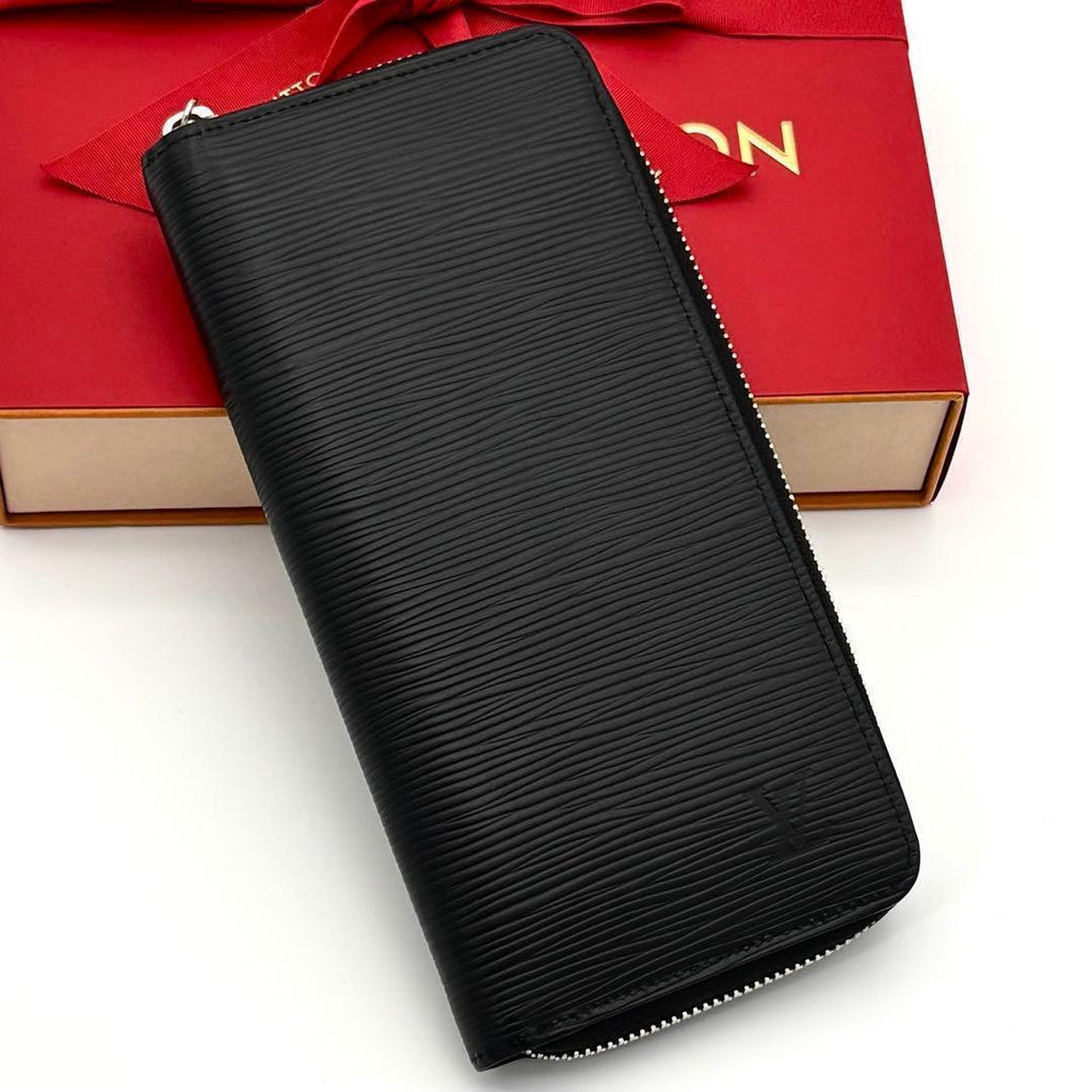 Louis Vuitton Epi Zippy Wallet Vertical Black — view 8