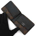 Louis Vuitton Monogram Macassar Portefeuille Multiple Bifold Wallet — view 3