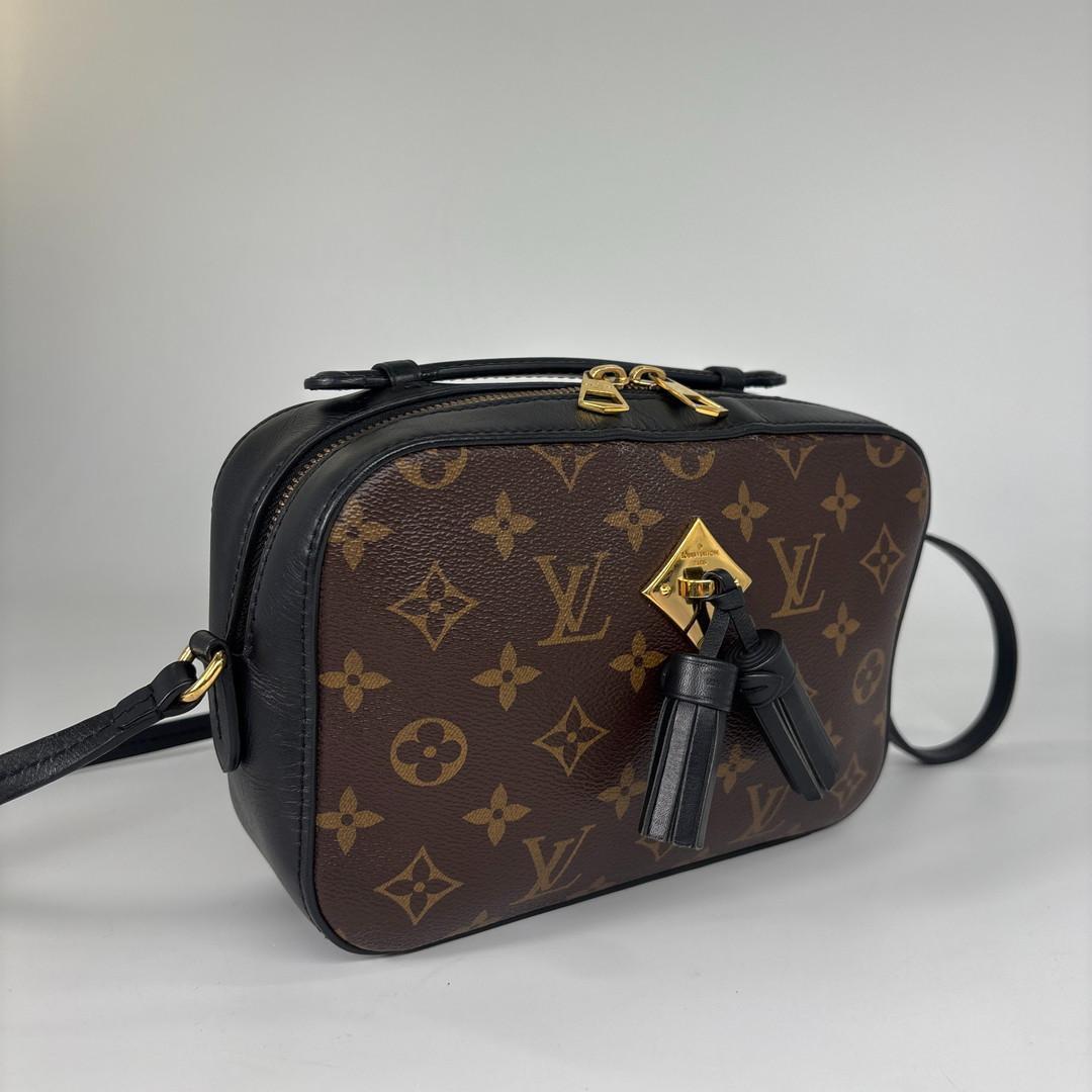Louis Vuitton Super Shoulder Bag Monogram Saintonge Black — view 3