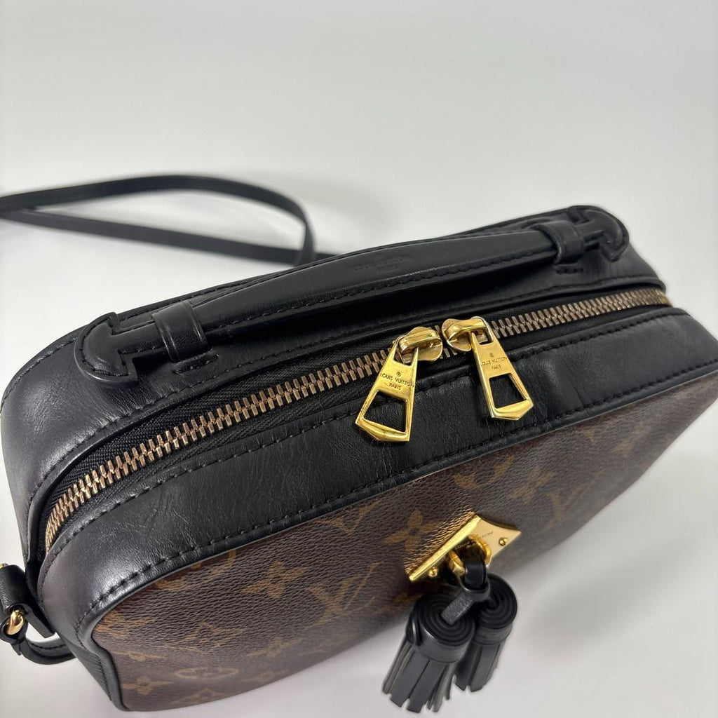 Louis Vuitton Super Shoulder Bag Monogram Saintonge Black — view 6
