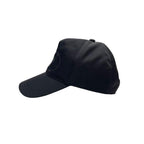 Prada Logo Nylon Baseball Cap Black — view 6