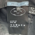 Prada Logo Nylon Baseball Cap Black — view 8