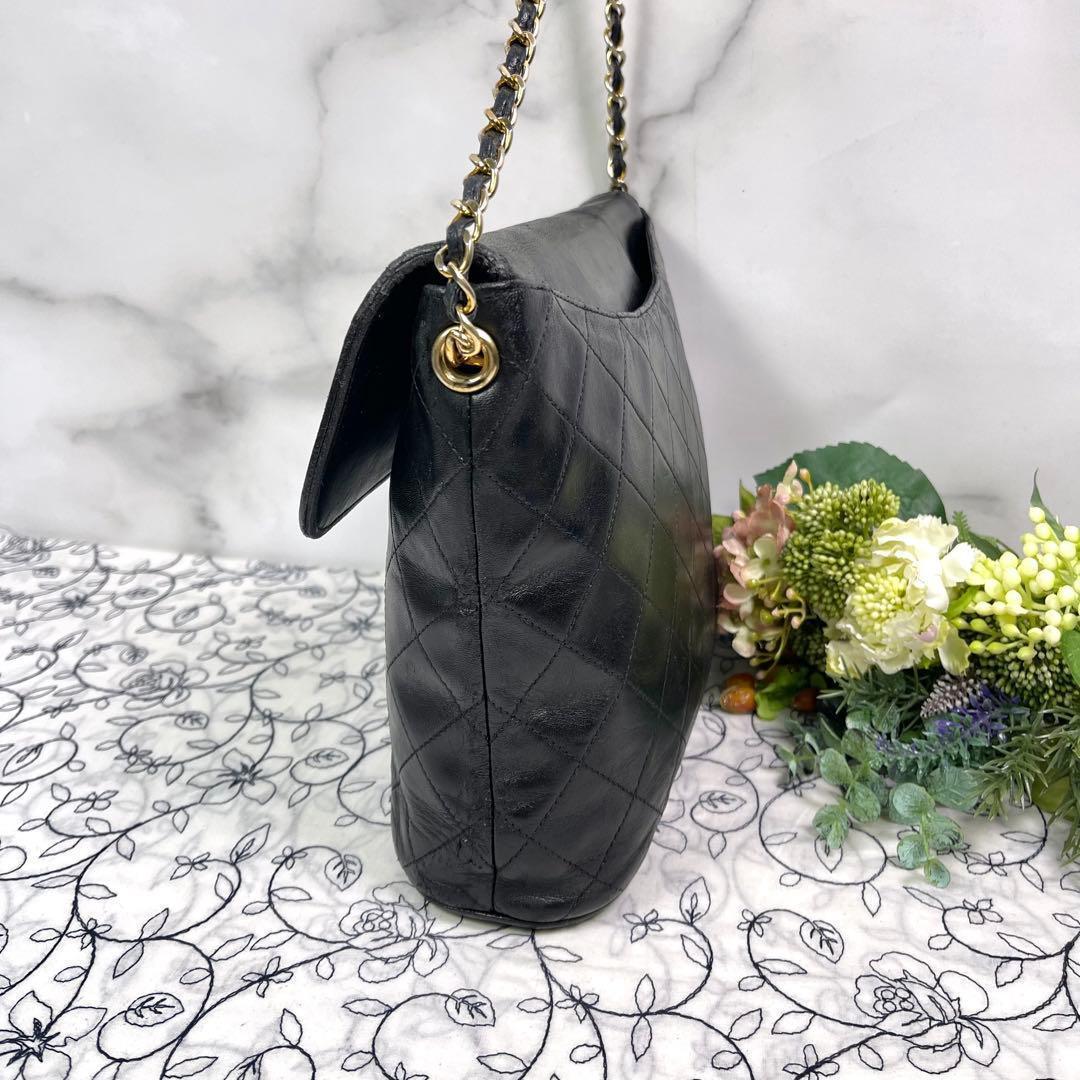 Chanel Vintage Quilted CC Logo Fringe Black — view 7