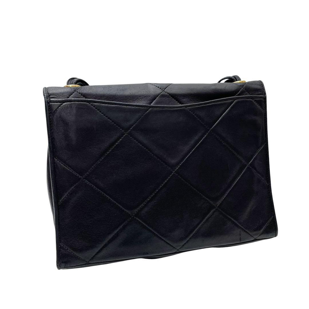 Chanel Quilted Lambskin Enamel CC Logo Shoulder — view 2
