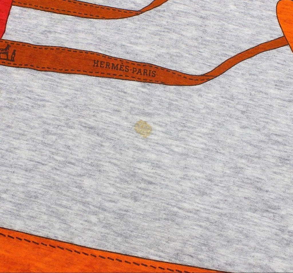Hermes Cotton Monsieur & Madame Large Shawl Scarf — view 4