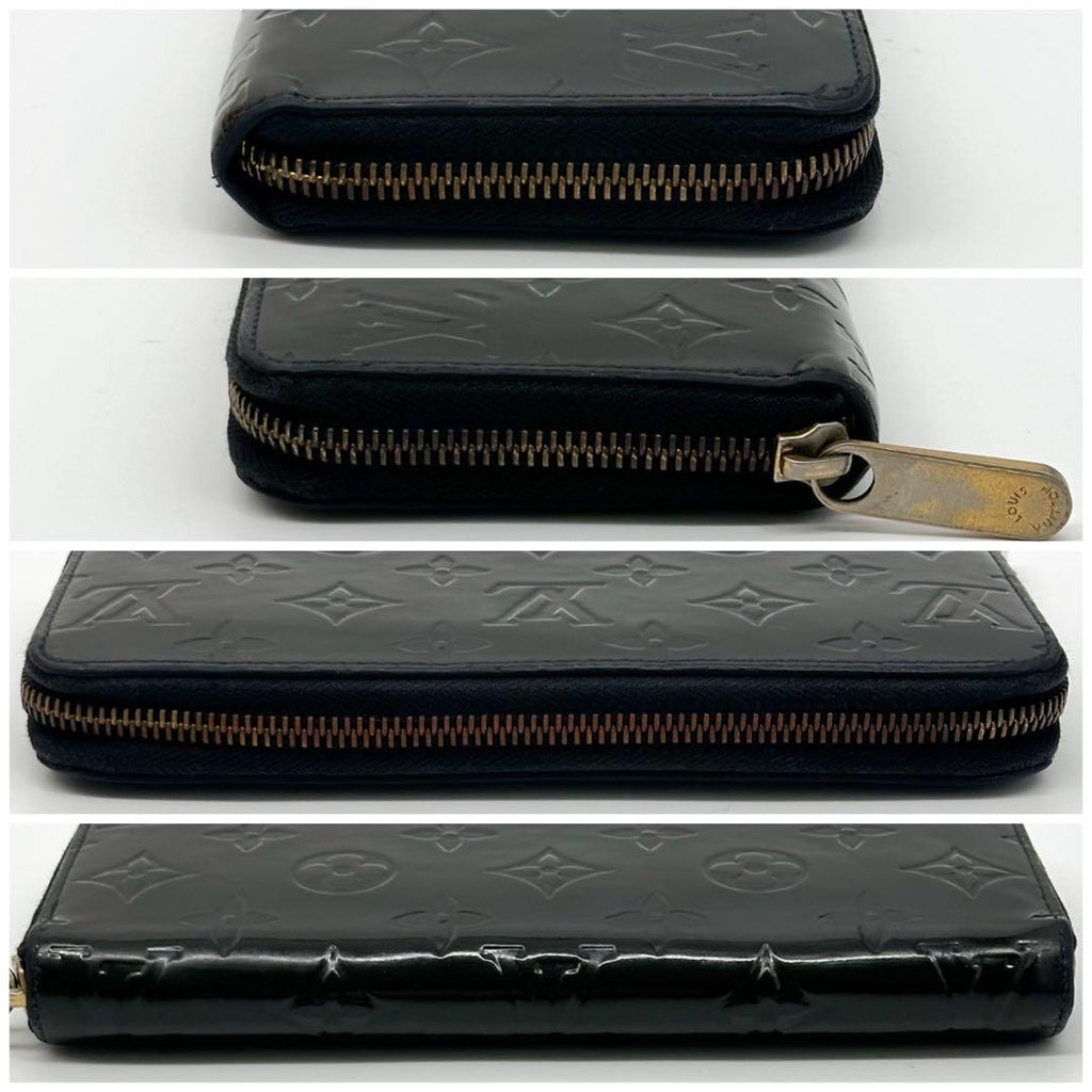 Louis Vuitton Zippy Wallet Black Vernis Round — view 6