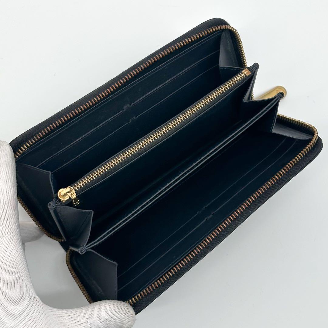 Louis Vuitton Zippy Wallet Black Vernis Round — view 8