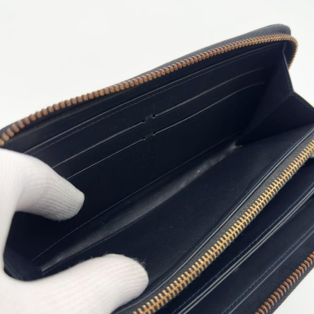 Louis Vuitton Zippy Wallet Black Vernis Round — view 9