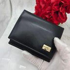 Gucci Card Case Coin Purse Leather Black — view 3