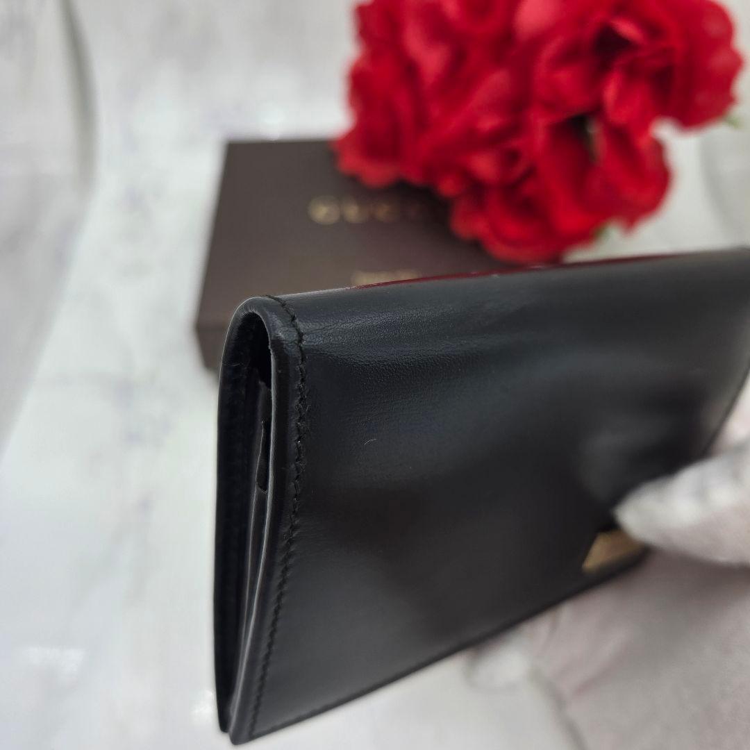 Gucci Card Case Coin Purse Leather Black — view 4