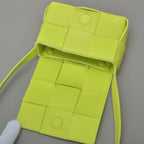 Bottega Veneta Caddy Cassette Shoulder Bag Lime Green Leather — view 6