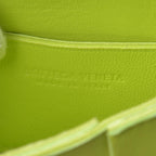 Bottega Veneta Caddy Cassette Shoulder Bag Lime Green Leather — view 9
