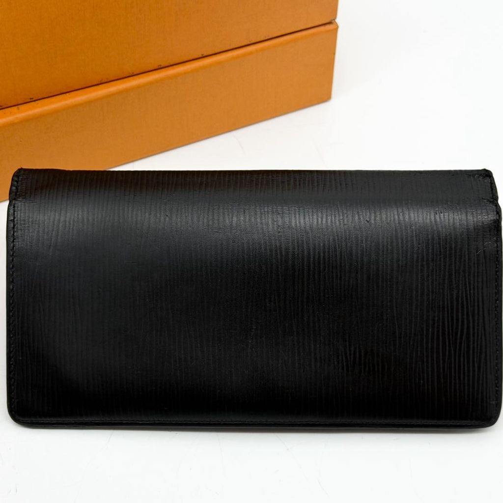 Louis Vuitton Portefeuille Brazza Epi Black Bifold Wallet Leather — view 3