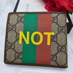 Gucci GG Supreme Fold Wallet Faux Not — view 2