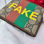 Gucci GG Supreme Fold Wallet Faux Not — view 5