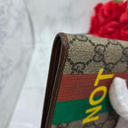 Gucci GG Supreme Fold Wallet Faux Not — view 6