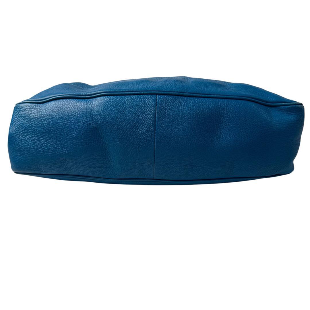 Gucci Bamboo Diana 2-Way Leather Bag Shoulder Blue — view 6