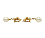 Chanel CC Logo Turnlock Fakepearl Earrings — view 3
