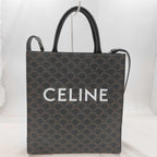 Celine Small Vertical Cabas 2-Way Black Macadam Tote