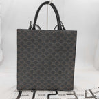 Celine Small Vertical Cabas 2-Way Black Macadam Tote — view 2