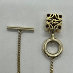 Loewe Anagram Pendant Necklace Gold Color — view 4