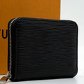 Louis Vuitton Zippy Coin Purse Epi Black