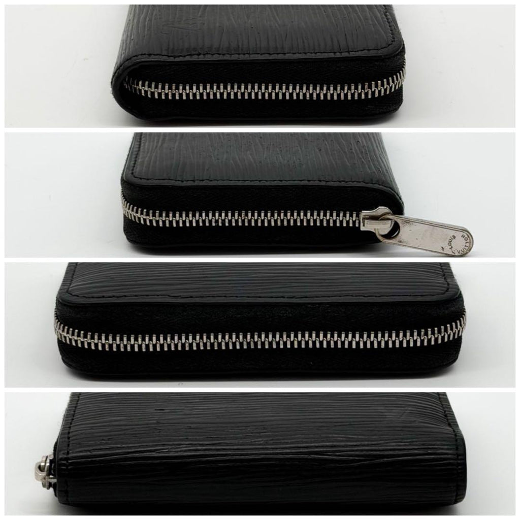 Louis Vuitton Zippy Coin Purse Epi Black — view 4