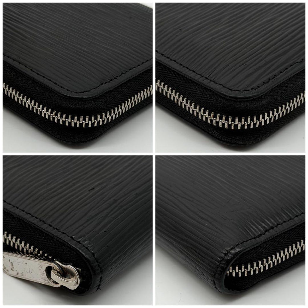 Louis Vuitton Zippy Coin Purse Epi Black — view 5