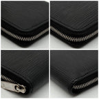 Louis Vuitton Zippy Coin Purse Epi Black — view 5