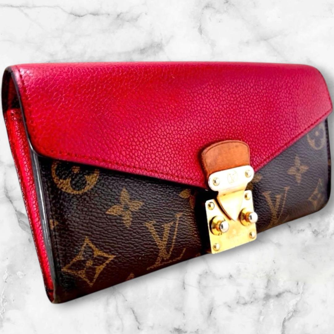 Louis Vuitton Monogram Portefeuille Pallas Cerise Wallet