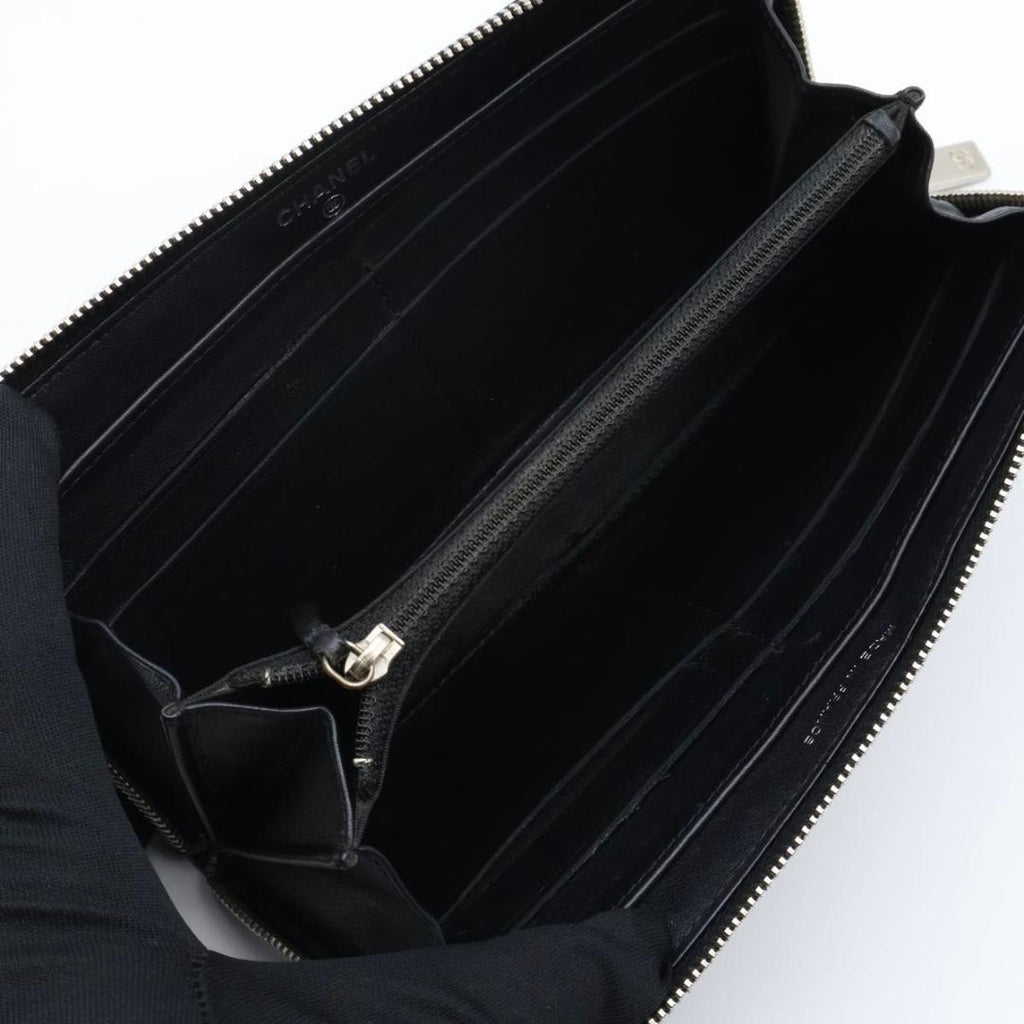 Chanel Quilted Brilliant Wallet Patent Black — view 2
