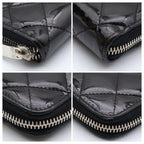 Chanel Quilted Brilliant Wallet Patent Black — view 8