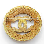 Chanel Brooch CC Logo Gold Circle — view 2