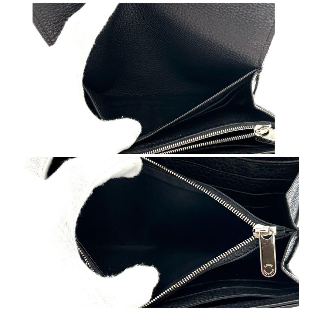 Louis Vuitton Wallet Portefeuille Iris Monogram Mahina Black — view 5