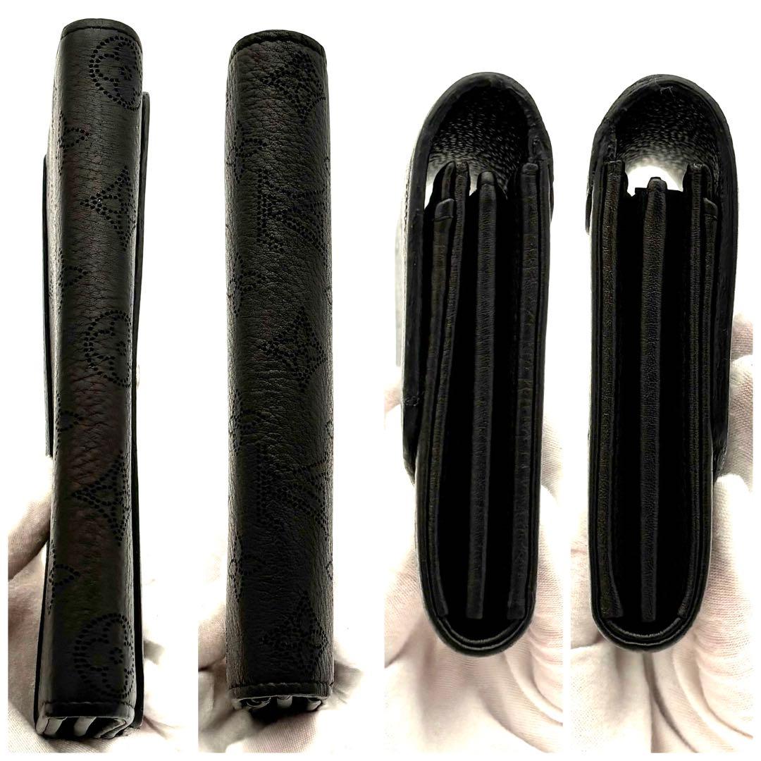 Louis Vuitton Wallet Portefeuille Iris Monogram Mahina Black — view 7