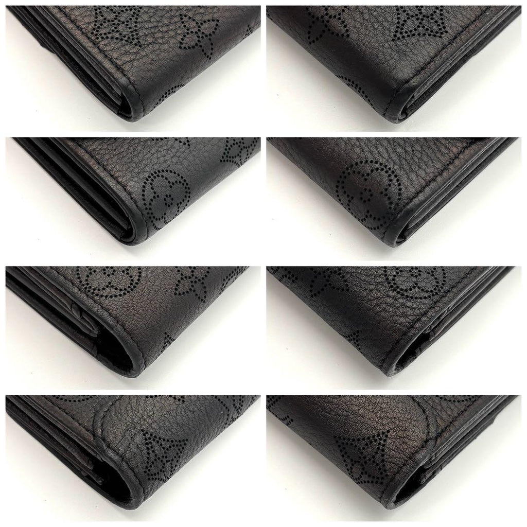 Louis Vuitton Wallet Portefeuille Iris Monogram Mahina Black — view 9