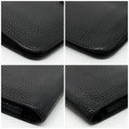 Hermes Dogon GM Duo Taurillon Clemence Silver Wallet — view 5