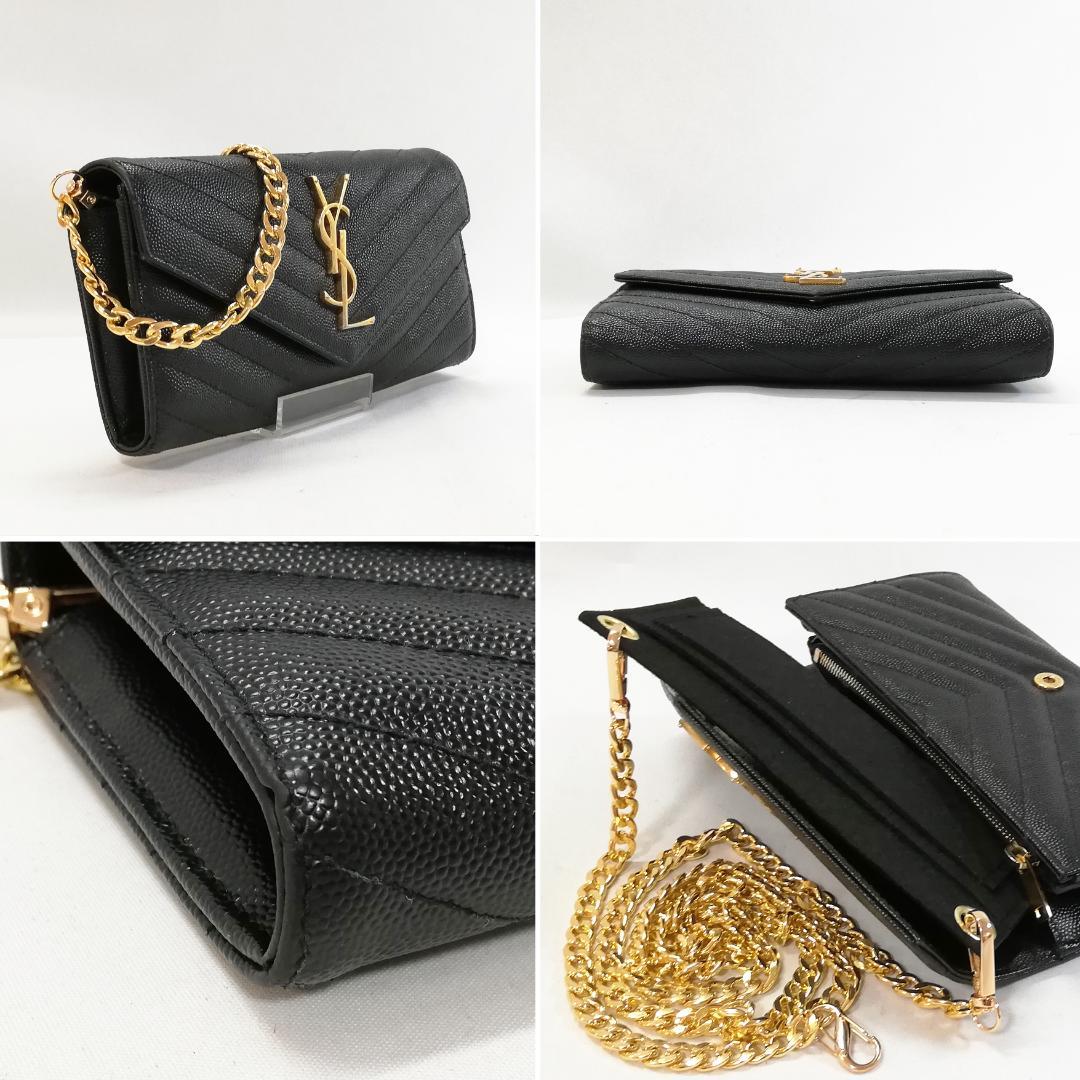 Saint Laurent Wallet Matelasse Stitch Flap — view 3